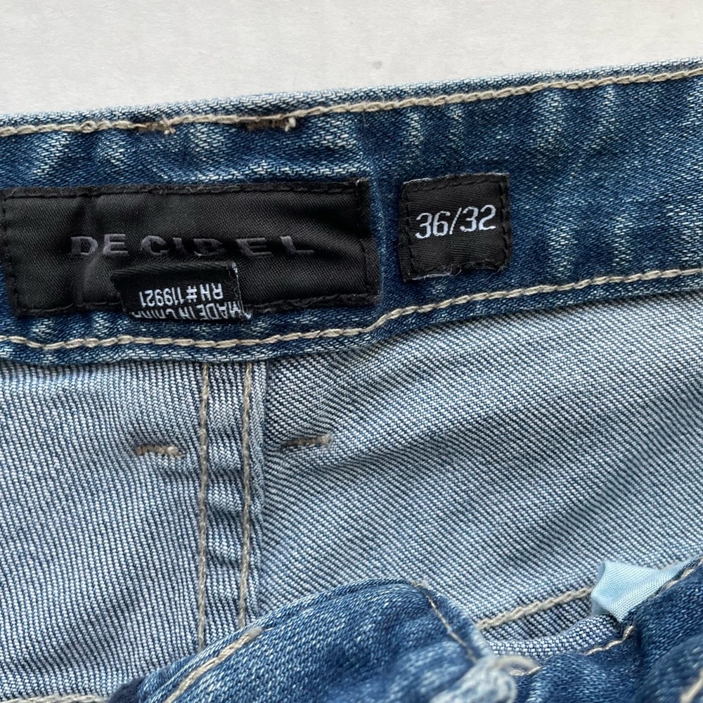 Decibel Slim & Repair Skinny Blue Denim Jeans 36x32 Med Wash Stretch Mid Rise - Picture 8 of 10